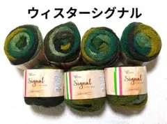 【値下げ】藤久毛糸 《ウィスターシグナル》 緑系　7玉