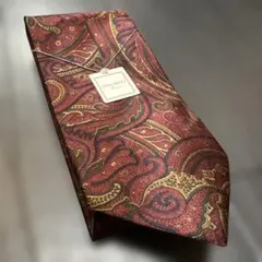 NINA RICCI Monsieur ネクタイ ペイズリー柄 ボルドーのサムネイル