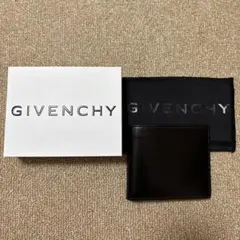 ⭐️新品未使用⭐️　ジバンシー　二つ折り財布　ビルフォードウォレット　ブラック GIVENCHY ジバンシー 財布 メンズ 二つ折り札入れ ロゴ エンボス
