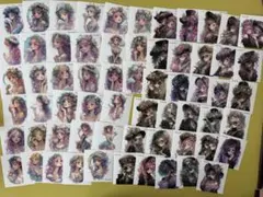 nene 様　63枚　まとめ売り　ステッカー　コラージュ素材　人物ステッカー