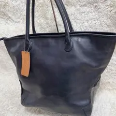 【美品】アンパサンド トートバッグ レザー 本革 肩掛け 黒 通勤 現行