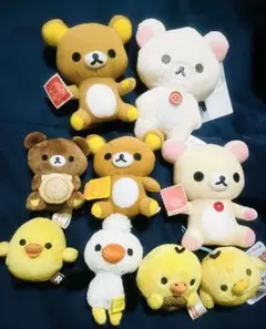 リラックマ、コリラックマ キイロイトリ ぬいぐるみ マスコット豪華まとめ売り☆