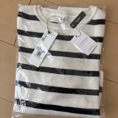 新品 coca ボーダー クルーネックニット M