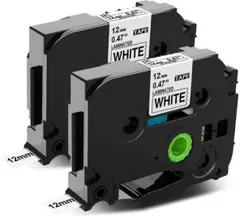 ピータッチテープ 白 TZe-231 tzeテープ 12mm 2個セット