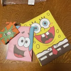 めめ様の専用 ❣️スポンジボブ ポーチ3点セット新品❣️