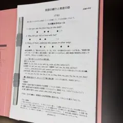 私立武蔵中学校 1年生 フォニックス授業プリント 英語の綴りと発音の話 学習教材