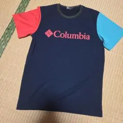 美品　Columbia 半袖Tシャツ M ネイビー/赤/水色のサムネイル