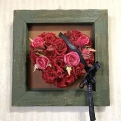 母の日⭐︎木製フレーム⭐︎ハート型⭐︎フラワーアレンジメント【値下げ】