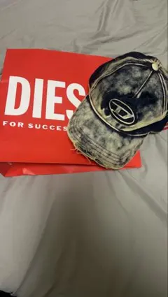 DIESEL ダークブルー デニム風キャップ　正規品