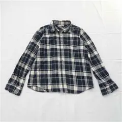 ?le.coeur blanc チェックネルシャツ ネイビー グリーンのサムネイル