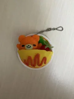 オムライス くま キーホルダー ストラップ