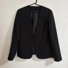 ノーカラージャケット　Ｍサイズ　ブラック　しまむら