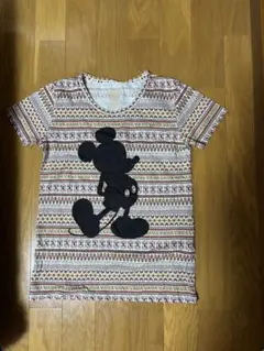 週末セール　未使用品　Disney ミッキーマウス 半袖Tシャツ 総柄 Lサイズのサムネイル