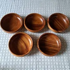 未使用　木製　サラダボール　スパイス入れ　カトラリー　セット