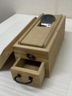 A0302)鰹削り 木製 引き出し付き　伝統工芸　高級　鰹節削り器　清玄 A0302)鰹削り 木製 引き出し付き 伝統工芸 高級 鰹節削り器 清玄