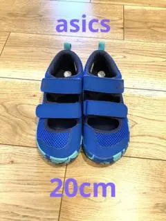 asics キッズ サンダル 水陸両用 ブルー　20cmのサムネイル