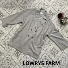 LOWRYS FARM テーラードジャケット　ライトグレー　生地柔らか