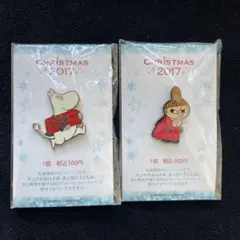 【未開封】【限定品】リトルミイ　ムーミン　クリスマス　ピンバッジ　小物6点セット