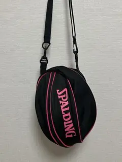 SPALDING ボールバッグ ブラック/ピンク