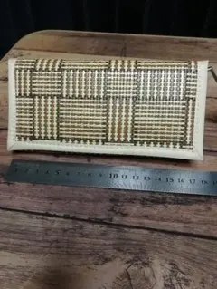 ラタン調 長財布