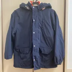 ikka 160 ネイビー 取り外しボアベスト付きジャケット