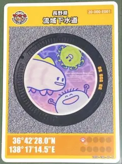⭐️マンホールカード 第27弾 長野県流域下水道E ロット004 微生物 匿名配送