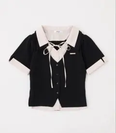 NICE CLAUP シャツドッキング半袖トップスのサムネイル