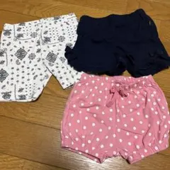 夏ベビー　ショートパンツ80 3点