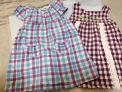 ミキハウス　プチジャムワンピース２枚セット