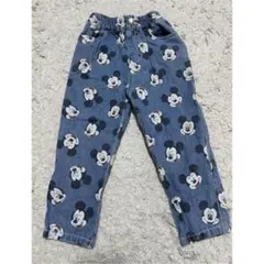 【即購入OK】ミッキーマウス デニムパンツ 子供デニム 子供ズボン【100cm】