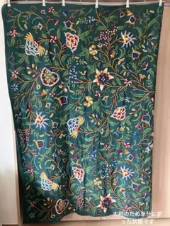 スザニ刺繍キルト パステル インド直輸入 一点物 ベッドカバー 