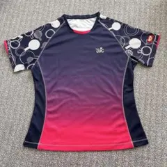 JUIC 卓球　レディース　ゲームシャツ　ネイビー／ピンク