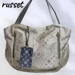 russet ラシット 花柄 ナイロントートバッグ 肩掛け パスケース付きのサムネイル