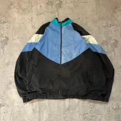 90s【SHEETAH】シータ（2XL）ナイロンジャケット＊配色＊太アーム＊
