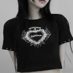 DimMoire ラインストーンHeartCoreミニT Black&White - メルカリ