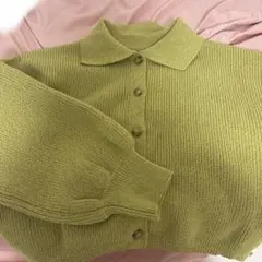 RETRO GIRL ニット　グリーン　春