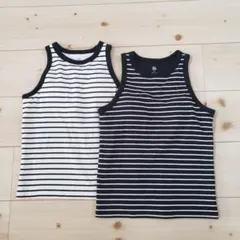 UNIQLO ソフトカップ付きリブタンクトップ 2枚セット 150cmのサムネイル