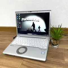 【美品】シルバー Let's note SV8/SSD256GB/メモリ8GB