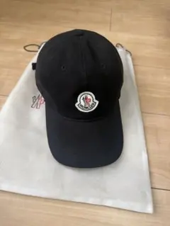 最終！残1】MONCLER モンクレール キャップ ダークネイビー 黒 - メルカリ