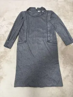 【24時間以内発送！】日本製 加奈理亜 グレー ワンピース 11号