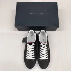 【訳あり・未使用】TOMMY HILFIGER スニーカー ブラック 約27cmのサムネイル
