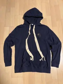 LOEWE ネイビー フード付きパーカー L