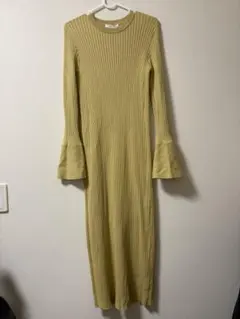 Mila Owen リブニットロングワンピース