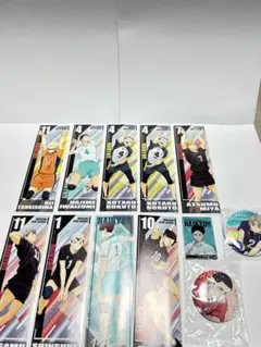 ハイキュー!! ロングステッカー アクリルマグネット 缶バッジ セット