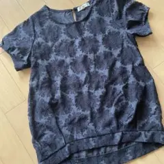 花柄 半袖トップス シースルーのサムネイル