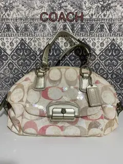 【良品】COACH コーチ ドームサッチェル 2WAY ハンドバッグ ショルダー