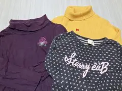 【まとめ売り】長袖カットソー タートルネック e.a.B 他 110cm 3点