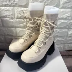 idem lace up socks boots / リボン編み上げ厚底ブーツ