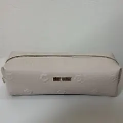 MARY QUANT スクエアペンケース(ベージュ)
