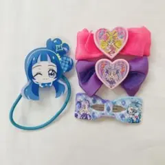 【最終価格】キミとアイドルプリキュア　ヘアアクセサリー　ヘアゴム　ヘアピン